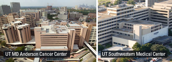 UT MD Anderson and UT Southwestern