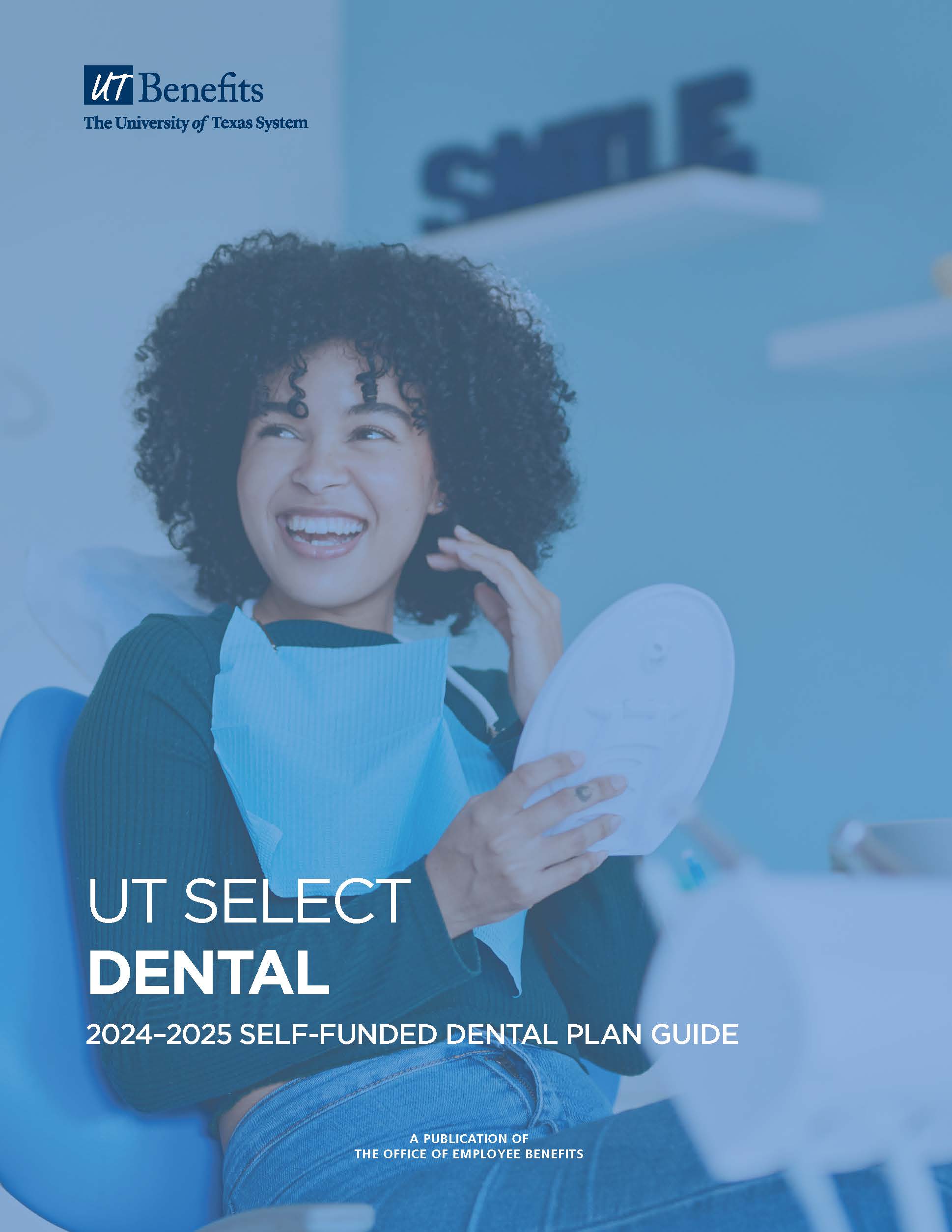 UT SELECT Dental plan guide with teenager smiling