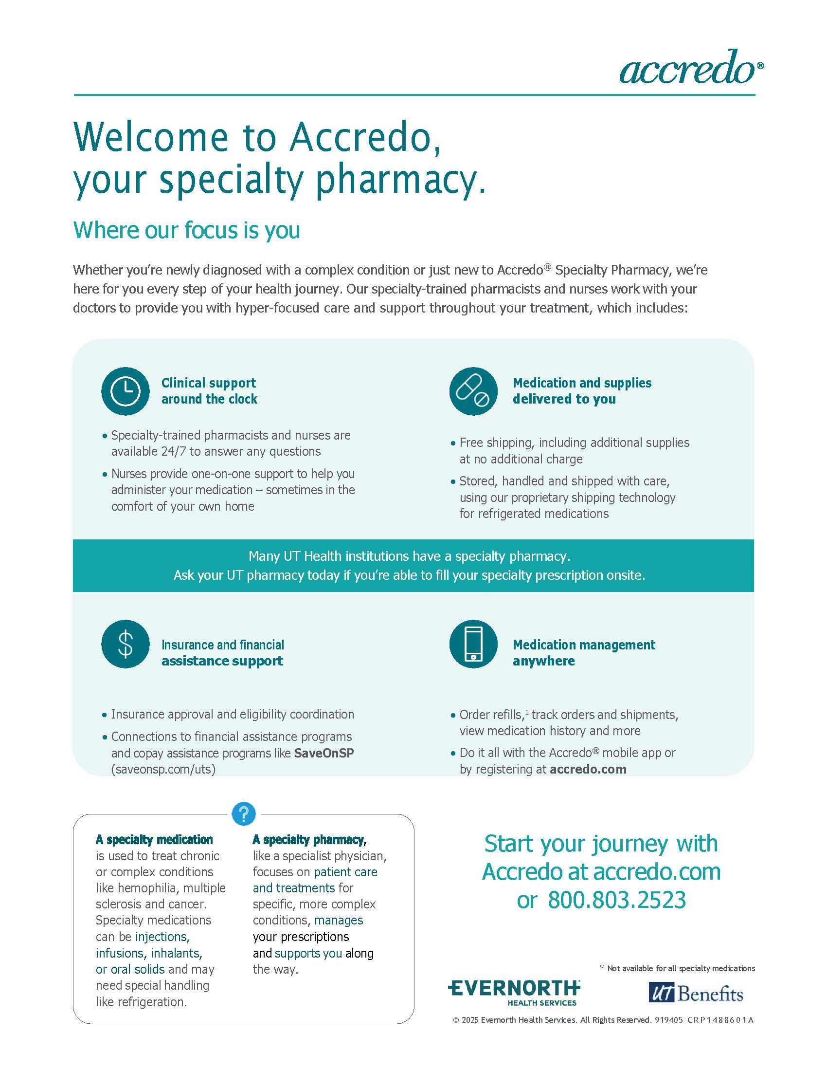 Accredo Specialty Pharmacy Flyer cover