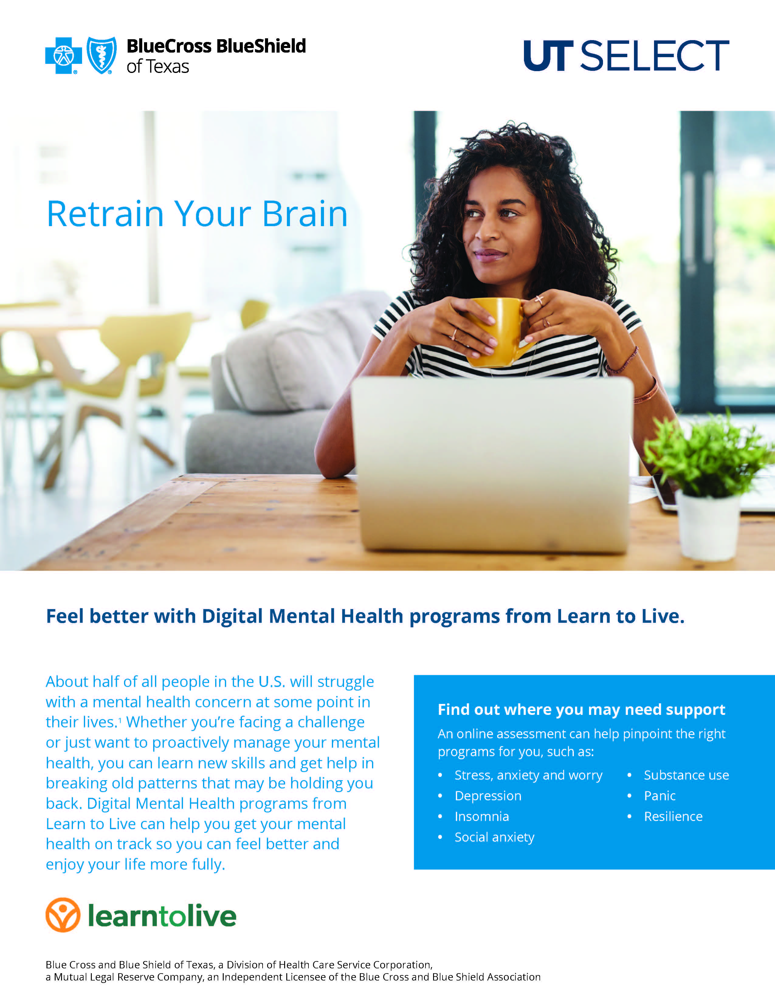 UT SELECT Learn to Live Resources cover