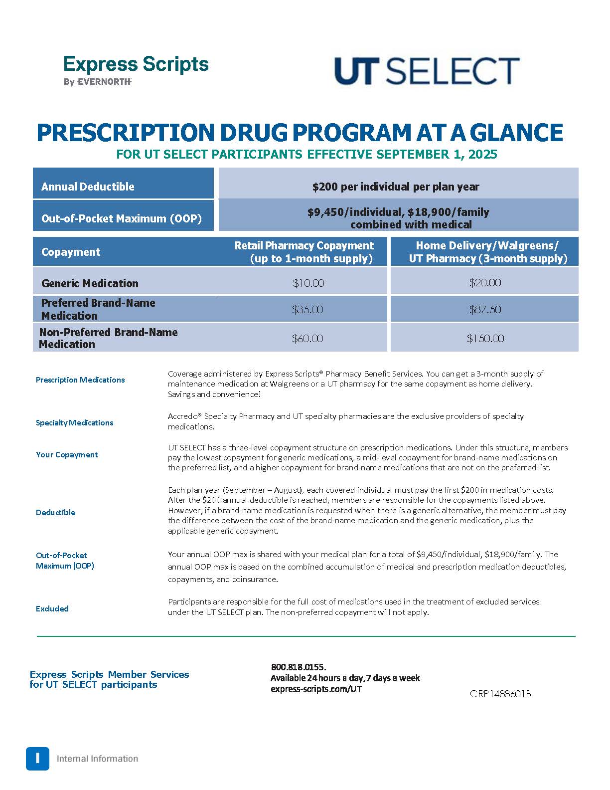 UT SELECT Prescription Drug Program cover