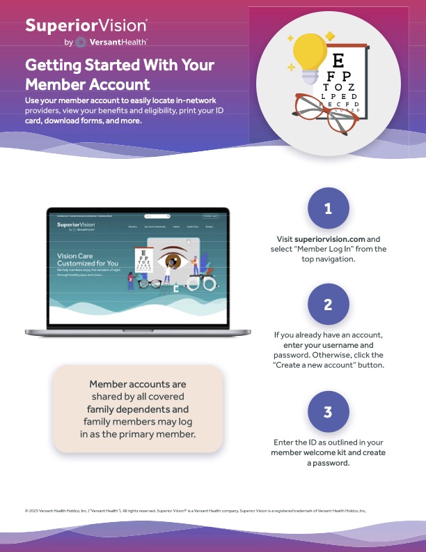 Superior Vision Member Portal cover