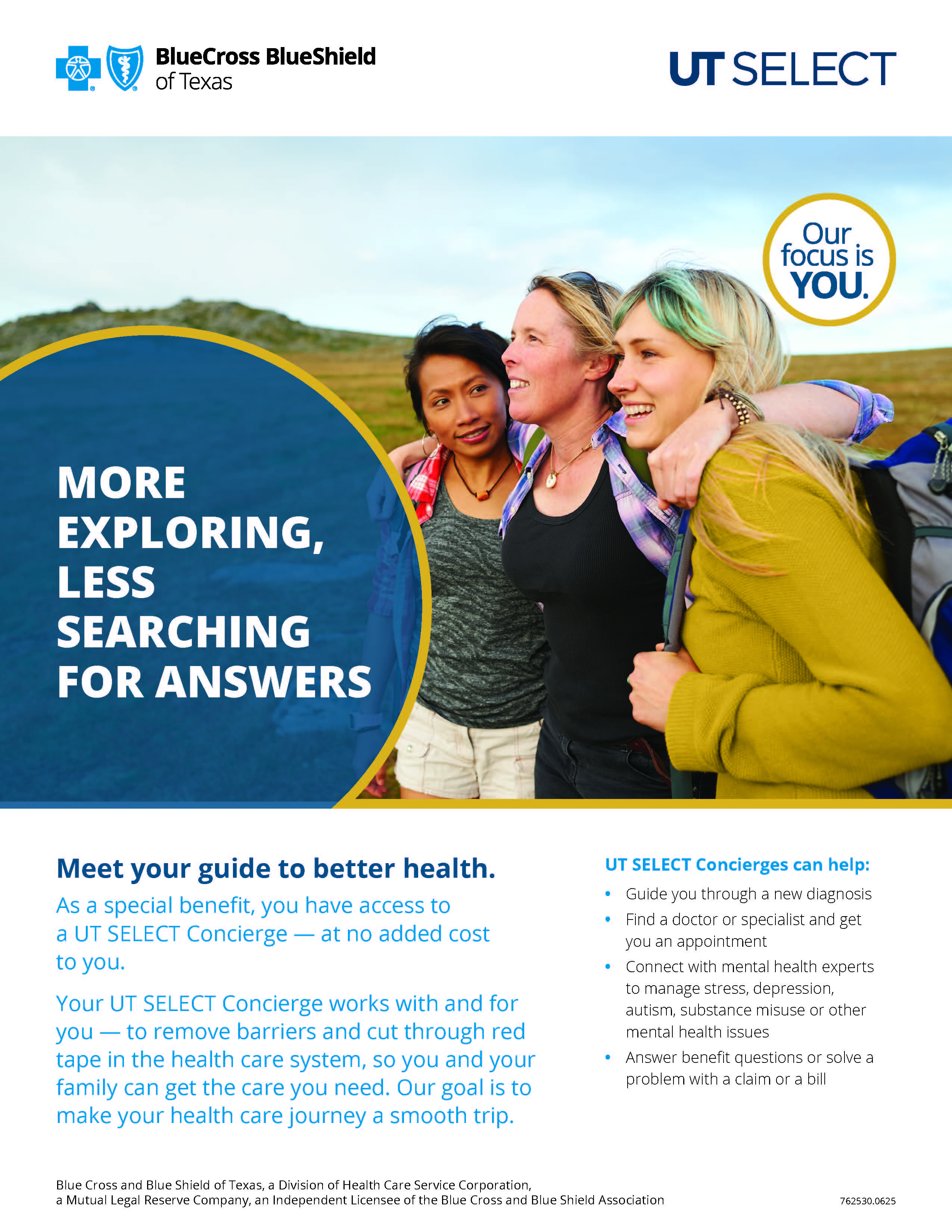 UT SELECT Concierge flyer cover