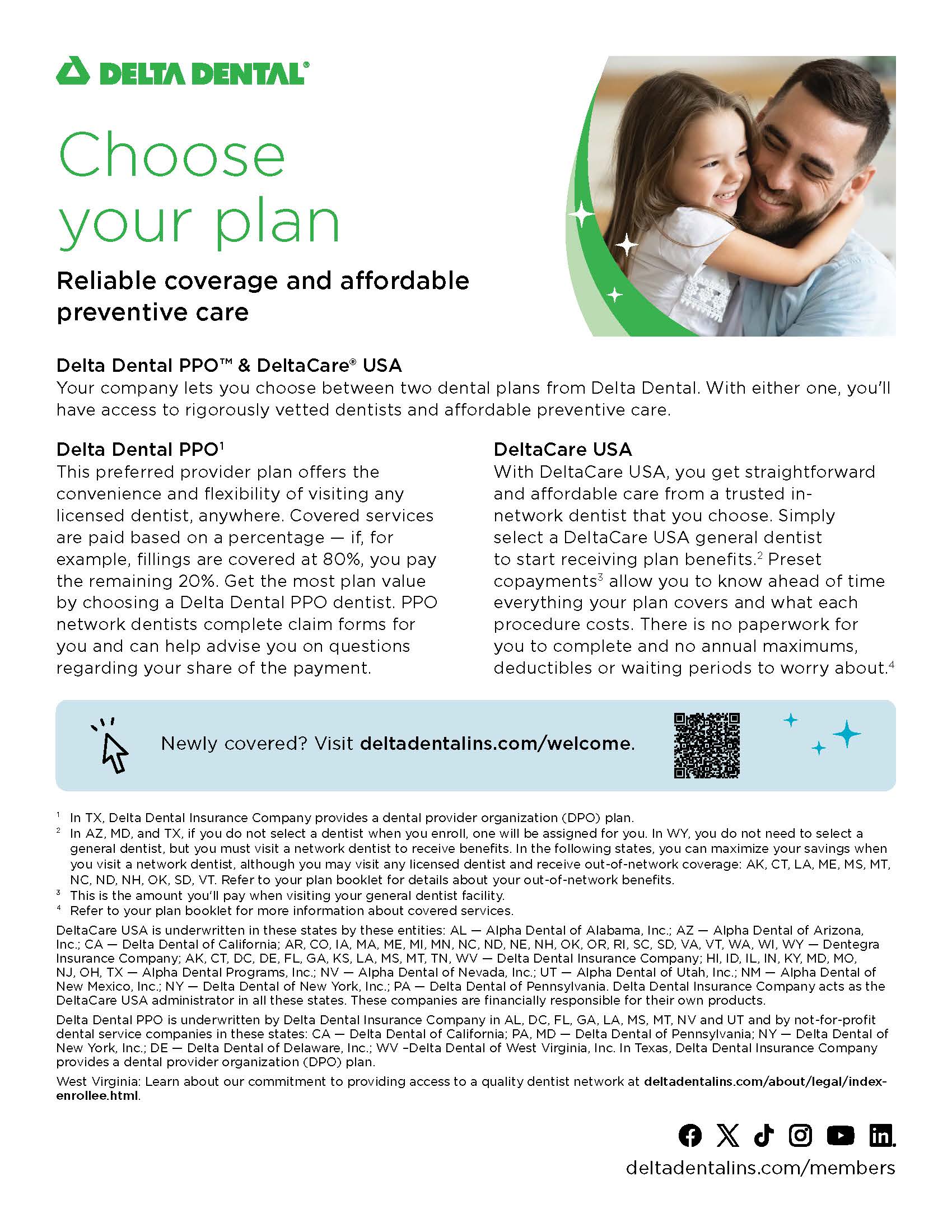 Dental Plan Options cover sheet