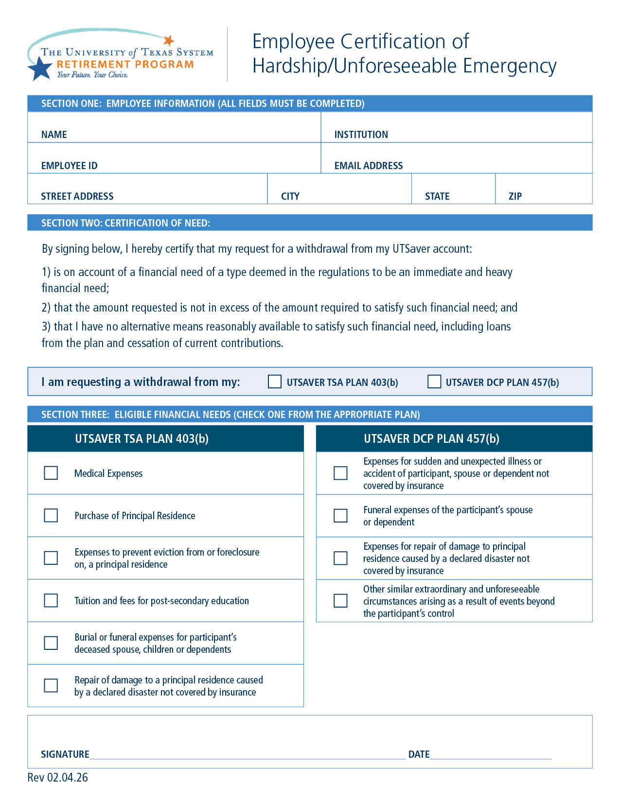 Employee-Certification-of-Hardship-Unforeseeable-Emergency