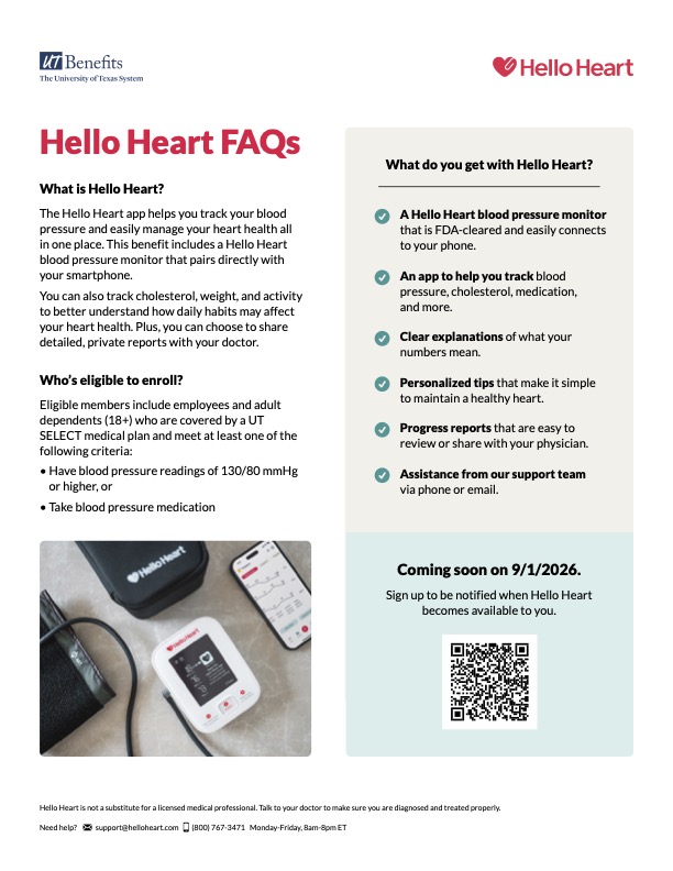 Hello Heart FAQ Flyer Cover
