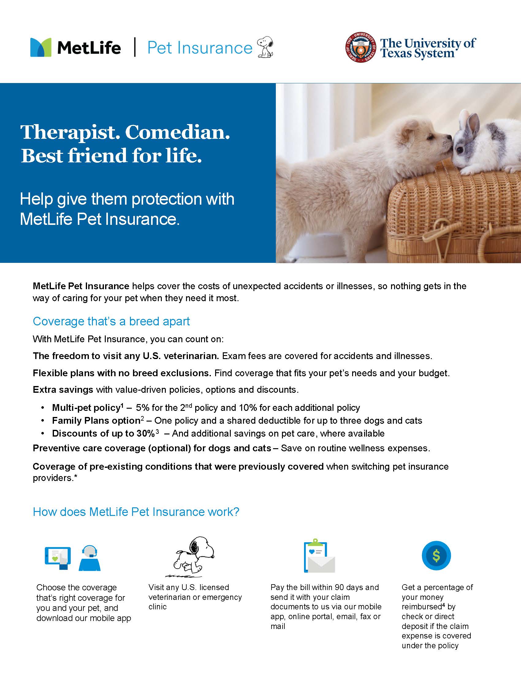 MetLife Pet Benefit Overview Flyer Cover