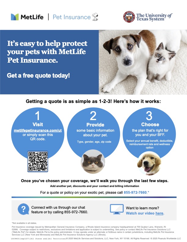MetLife Pet Get A Quote Flyer