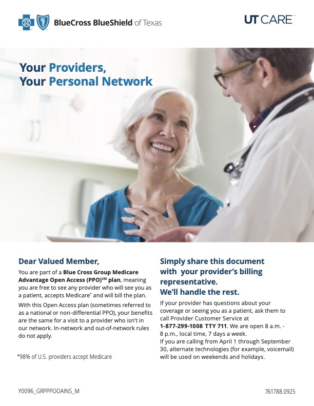 UT CARE Medicare Plan Providers and Network