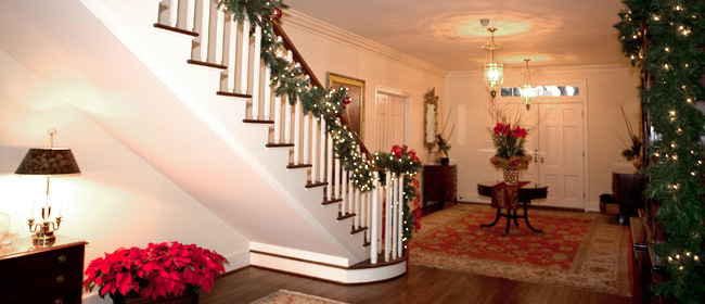 Bauer house stairs and entrance.