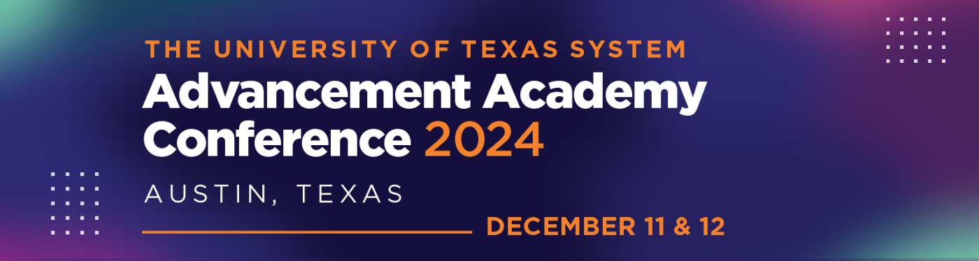 Header image, text on image: Advancement Academy Confernce 2024