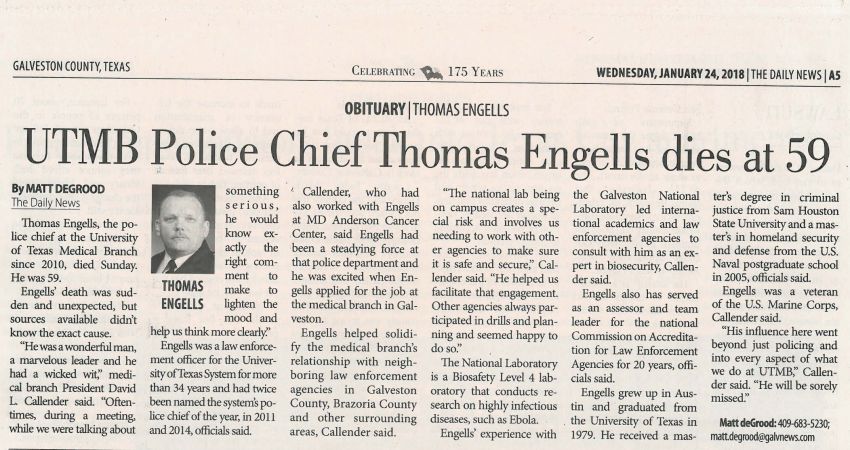 Thomas Engells Obit