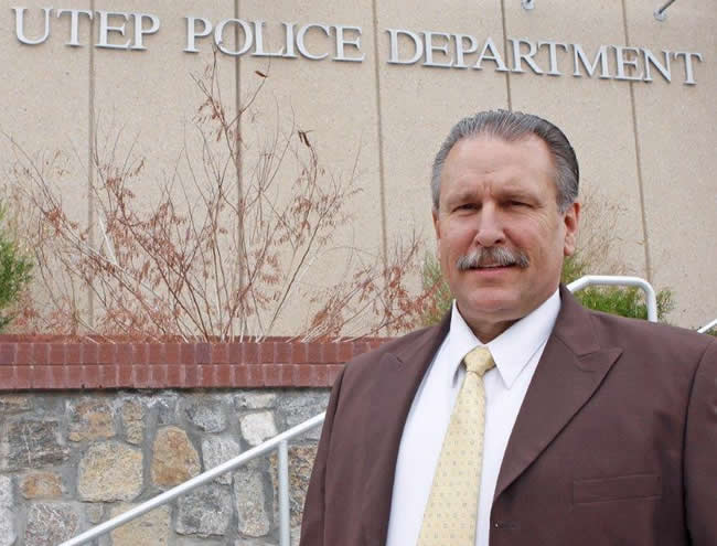 Pete Hensgen photo, officer at UT El Paso