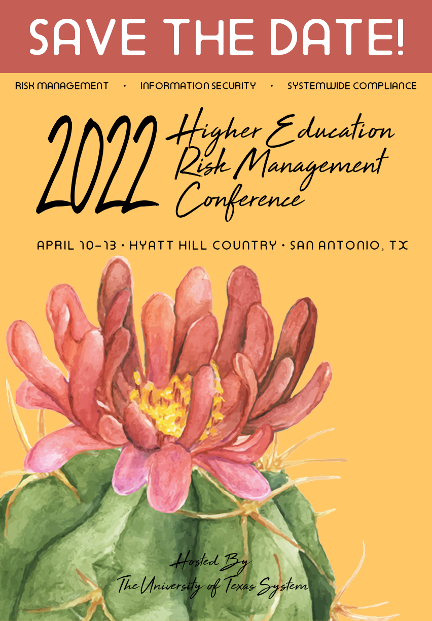 2022 Higher Education Risk Management Conference Save the Date