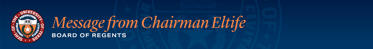 Header: Message from Chairman Eltife