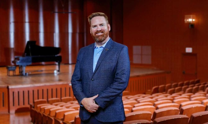 Brandon Houghtalen, D.M.A., UTEP associate director of bands