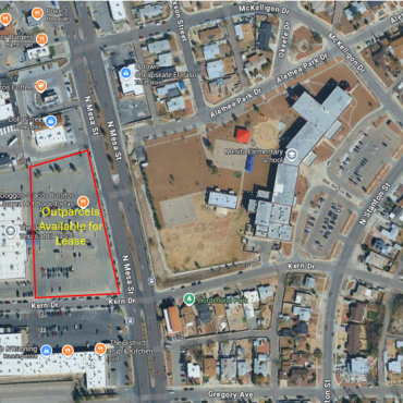 Primary map for property Outparcels Available to Lease at 3333 N. Mesa Street, El Paso, Texas