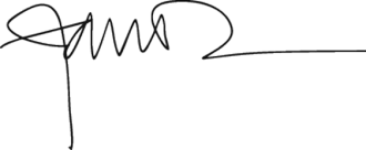 Signature of Jim Davis