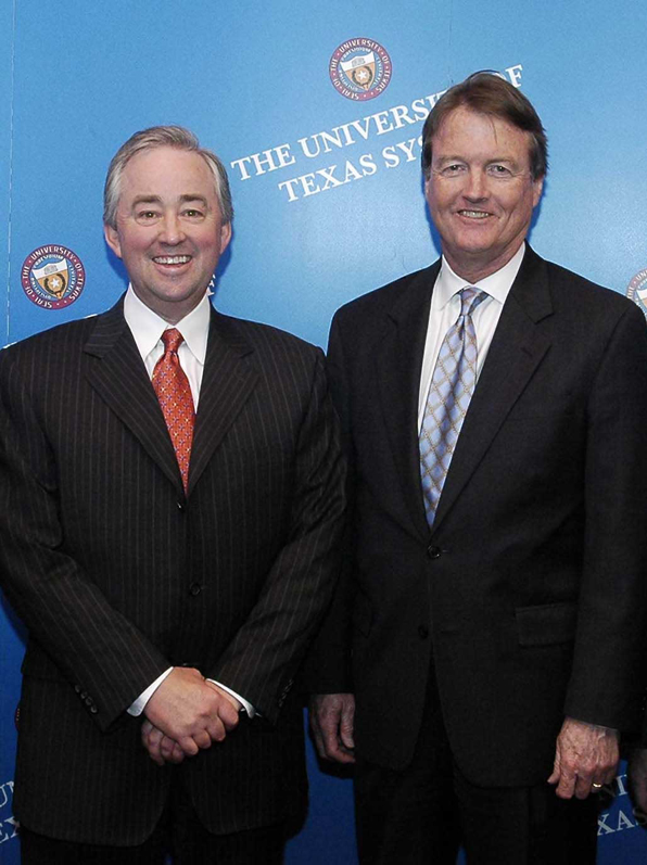 Chairman Huffines (left) and William C. Powers, Jr. on December 5, 2005